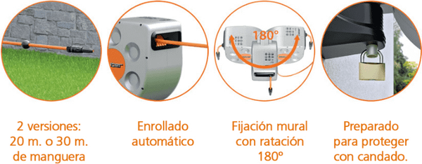 Enrollador Automatico Rotoroll Evolution 10m Claber